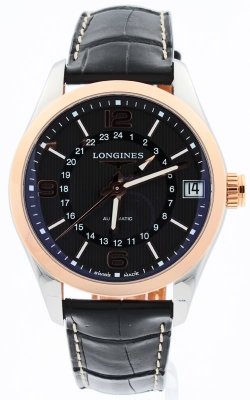 Longines Conquest Classic Black GMT Automatic Watch L2.799.5.56.3