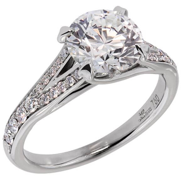 Lazare Trellis Collection Engagement Ring Available at BARONS Jewelers
