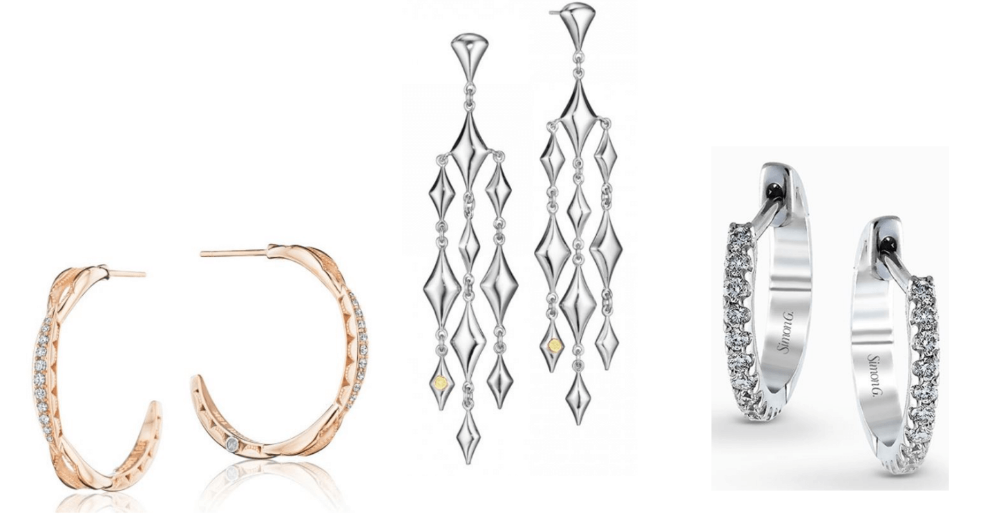 TACORI The Ivy Lane, City Lights, and Simon G Modern Enchantment Earrings Available at BARONS Jewelers