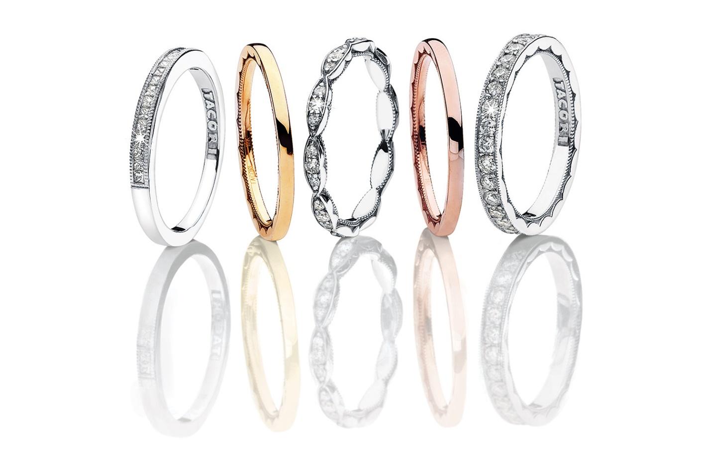TACORI pave wedding rings at BARONS Jewelers