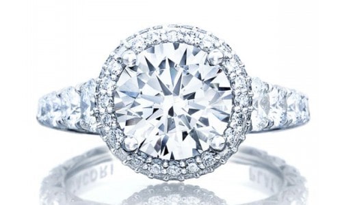 Dazzling, chic engagement ring by TACORI in the RoyalT collection