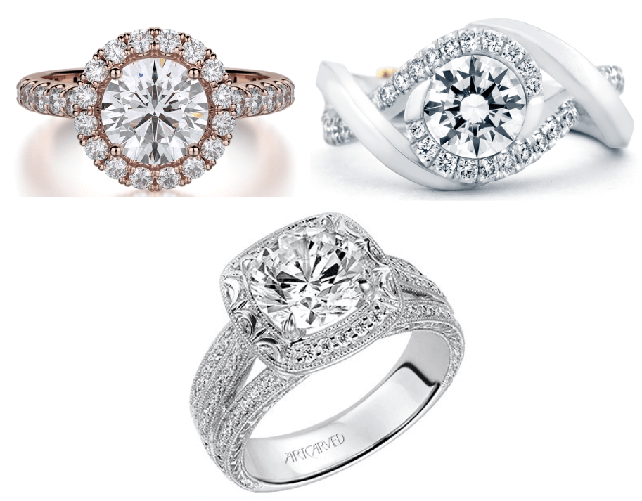 MIchael M, Lazare and Coast Diamonds Engagement rings from BARONS