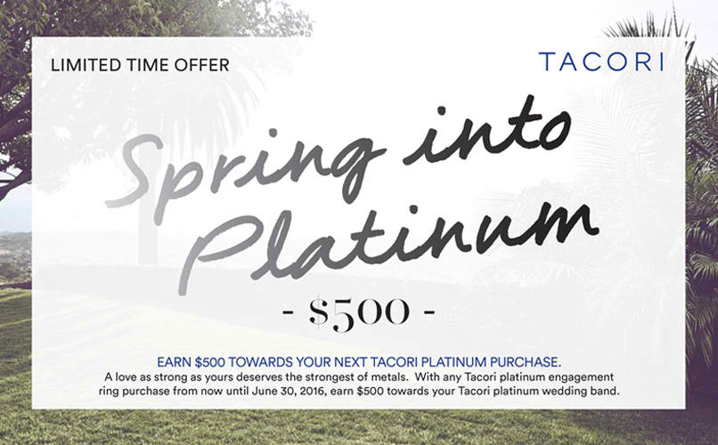 Tacori Spring into Platinum