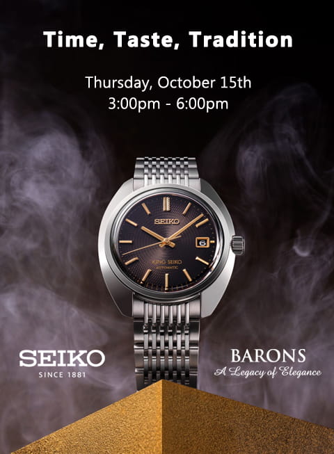Seiko Event at BARONS row-alt