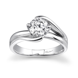 Barkev's Round Solitaire Engagement Ring #7378L Barkev's Round Solitaire Engagement Ring #7378L