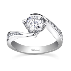Barkev's White Gold Engagement Ring #7533L