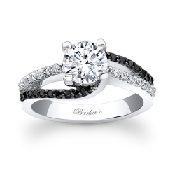 Barkev's Black Diamond Engagement Ring #7677LBK
