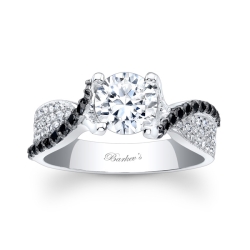 Barkev's Black Diamond Engagement Ring #7881LBK