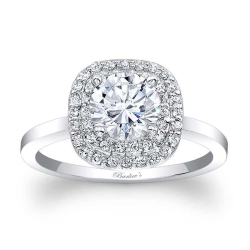 Barkev's Halo Engagement Ring #7918L