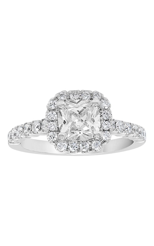 14K Cushion Halo Diamond Engagement Ring BARON00082-W 14K Cushion Halo Diamond Engagement Ring BARON00082-W