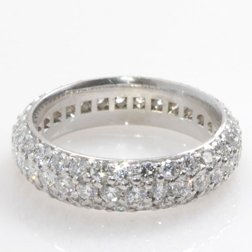 18K White Gold Diamond Eternity Band, Item# DBHIL01802
