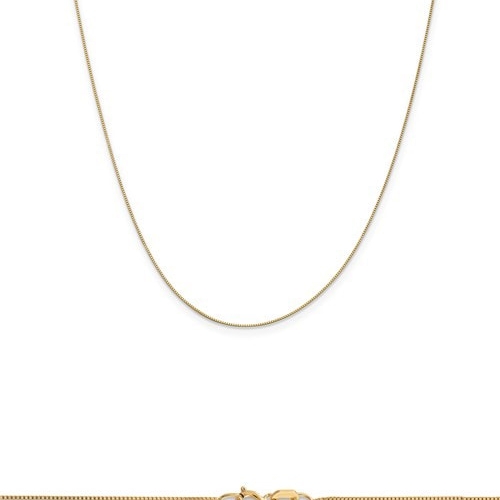 14K Yellow Gold .5mm Box Chain