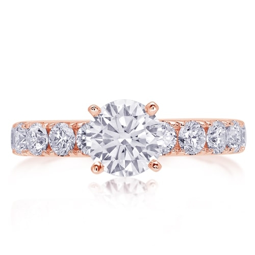 14K Classic Diamond Engagement Ring BARON00539-P