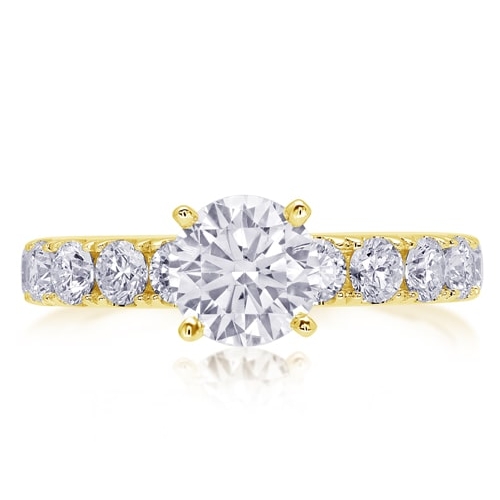 14K Classic Diamond Engagement Ring BARON00539-Y