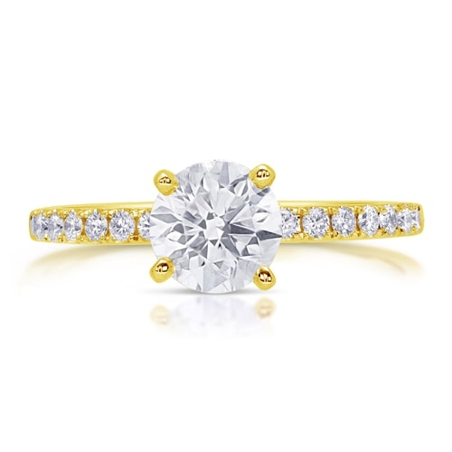 14K Classic Diamond Engagement Ring BARON00570-Y