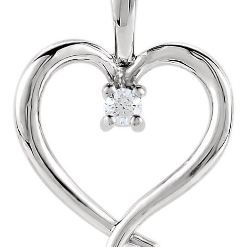 14K Gold Heart Pendant #80030-53605-P