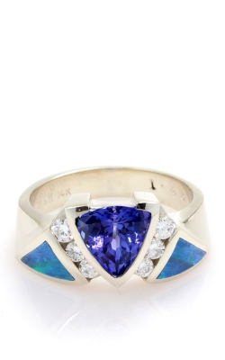 14K Tanzanite, Diamond, & Opal Ring DINRL00281