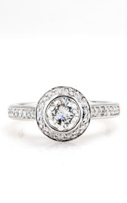 14K White Gold Diamond Halo Engagement Ring DLR4W01615 14K White Gold Diamond Halo Engagement Ring DLR4W01615