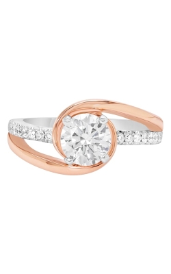 14K Modern Two-Tone Bypass Engagement Ring BARON01713 14K Modern Two-Tone Bypass Engagement Ring BARON01713