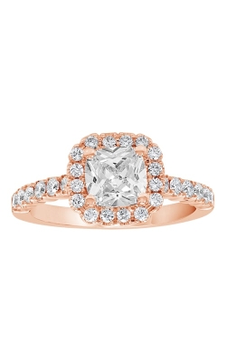 14K Cushion Halo Diamond Engagement Ring BARON00082