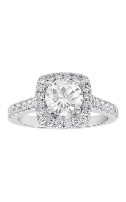 14K Cushion Halo Diamond Engagement Ring BARON00109