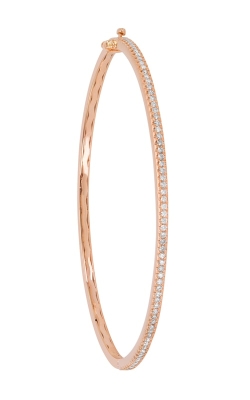 14K Rose Gold Diamond Bangle Bracelet RB60017P