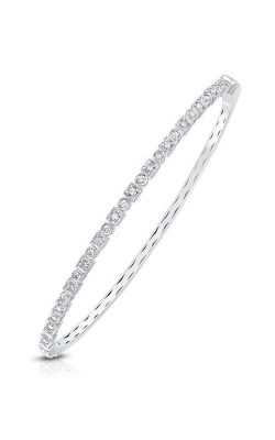 14K White Gold Diamond Bangle Bracelet RB60023W