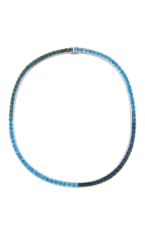 Bellarri Eternal Love 14K White Gold Blue Topaz Necklace, Style P2050W14BT16 Bellarri Eternal Love 14K White Gold Blue Topaz Necklace, Style P2050W14BT16