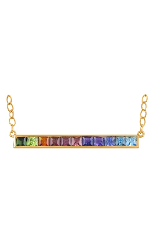 Bellarri Eternal Love 14K Yellow Gold Multi-Color Pendant, Style P2122YG14M Bellarri Eternal Love 14K Yellow Gold Multi-Color Pendant, Style P2122YG14M