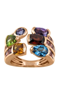 Bellarri Capri 14K Rose Gold Multi-Color Ring, Style R9283PG14MR