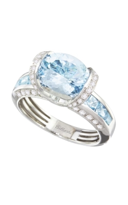 Bellarri La Petite 18K White Gold Diamond & Aquamarine Ring, Style R4916WAQ