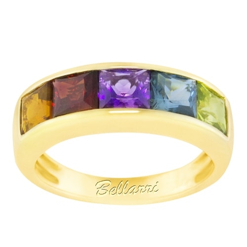 Eternal Love 14K Yellow Gold Multi-Color Band, Style R9018YG14M