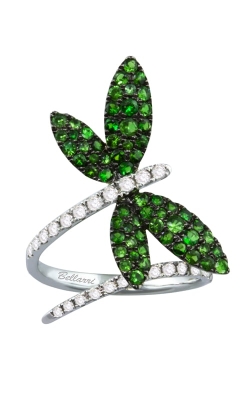 Bellarri Princessa 14K White Gold Diamond & Tsavorite Butterfly Ring, Style R9393W14TS