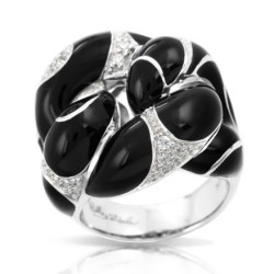 Belle Etoile Catena Black Ring thumbnail 1
