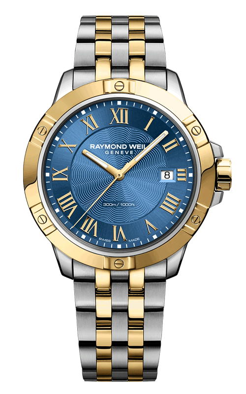 Raymond Weil Tango Classic Two-Tone Quartz Blue Dial Watch 41mm