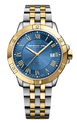 Raymond Weil Tango Classic Two-Tone Quartz Blue Dial Watch 41mm, Style 8160-STP-00508