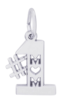 Rembrandt Silver Number One Mom Charm 6179-SS