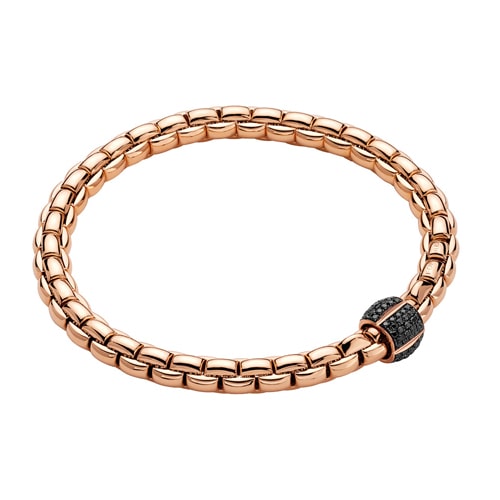 速達でお届け★エレガントなフェイクファーのゴールドベンチ Eka 18K Gold Flex'it Bracelet with Pave Diamonds 70705BX-PB