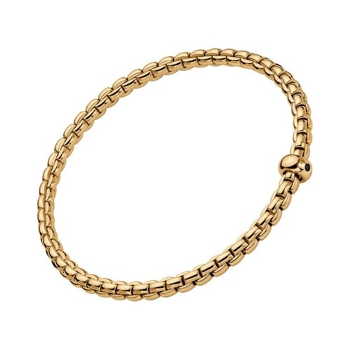 Eka 18K Flexible Gold & Black Diamond Bracelet 01M01BX-BN-G-XGX-XL
