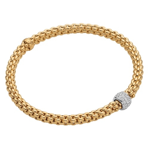 Solo 18K Flexible Gold & Diamond Bracelet 63406BX-PB-G-XBX-0XL