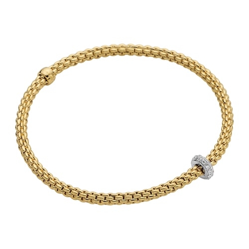 Prima 18K Flexible Gold & Diamond Bracelet 74508BX-BB-G-XBX-0XS
