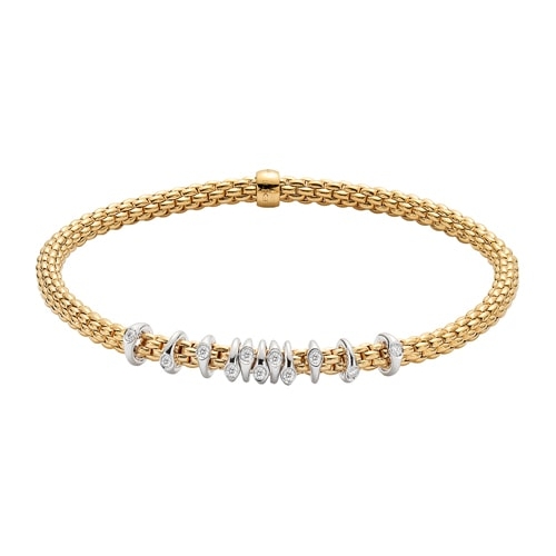 Prima 18K Flexible Gold & Diamond Bracelet 74708BX-BB-G-XBX-00S