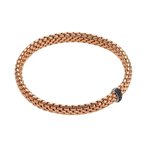 Vendome 18K Gold Flex'it Bracelet with Black Diamonds 56002BX-BN-R-X1X-00L