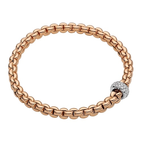Eka 18K Gold Flex'it Bracelet with Pave Diamonds 72110BX-PB-R-XBX-00M