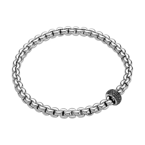 Eka 18K Gold Flex'it Bracelet with Black Diamonds 72110BX-PN-B-X1X-0XL