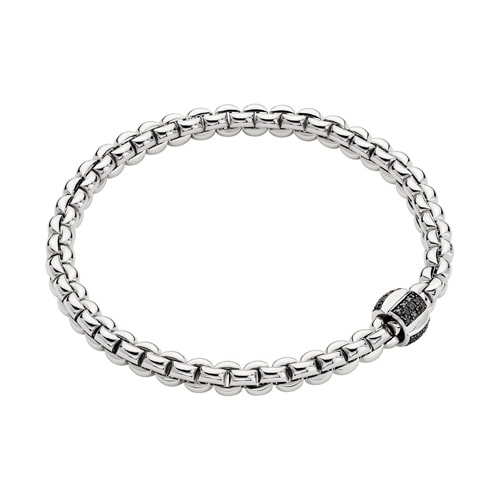 Eka 18K Gold Flex'it Bracelet with Black Diamonds 72210BX-PN-B-X1X-0XL