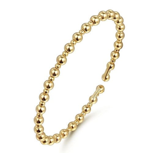Gabriel & Co. Bujukan 14K Yellow Gold Open Bangle BG4602-62Y4JJJ