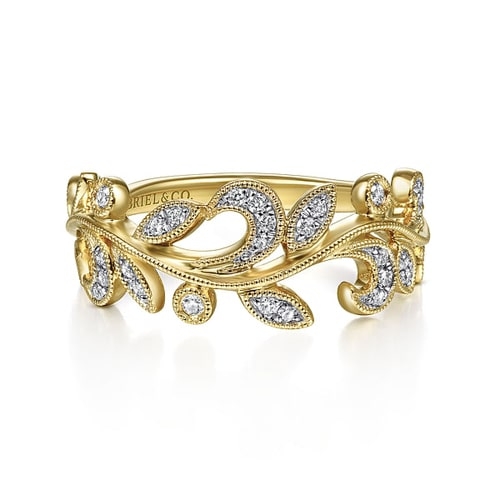 Gabriel & Co. Floral Ring LR51641Y45JJ