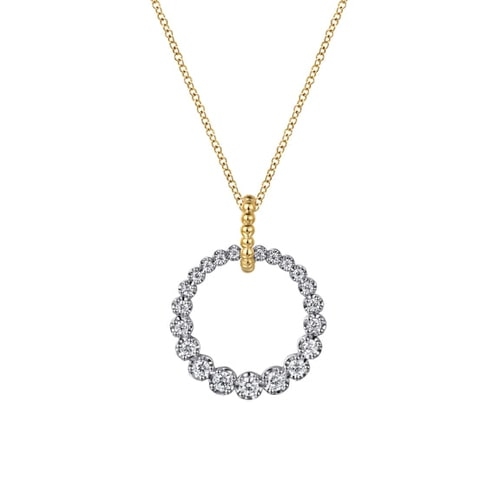 Gabriel & Co. Bujukan Drop Circle Necklace NK7518M45JJ