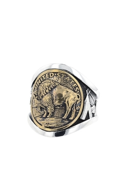 King Baby Silver Buffalo Nickel Cigar Band K20-6056